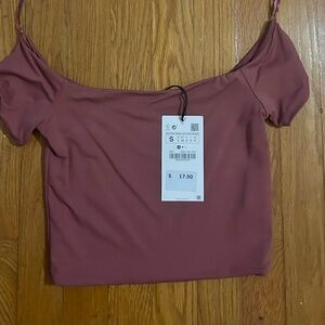 Off the shoulder crop top